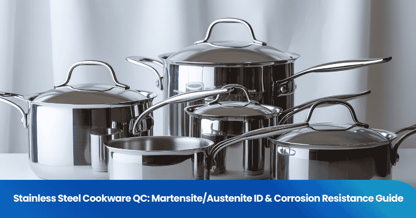 Stainless Steel Cookware QC: Martensite/Austenite ID & Corrosion Resistance Guide